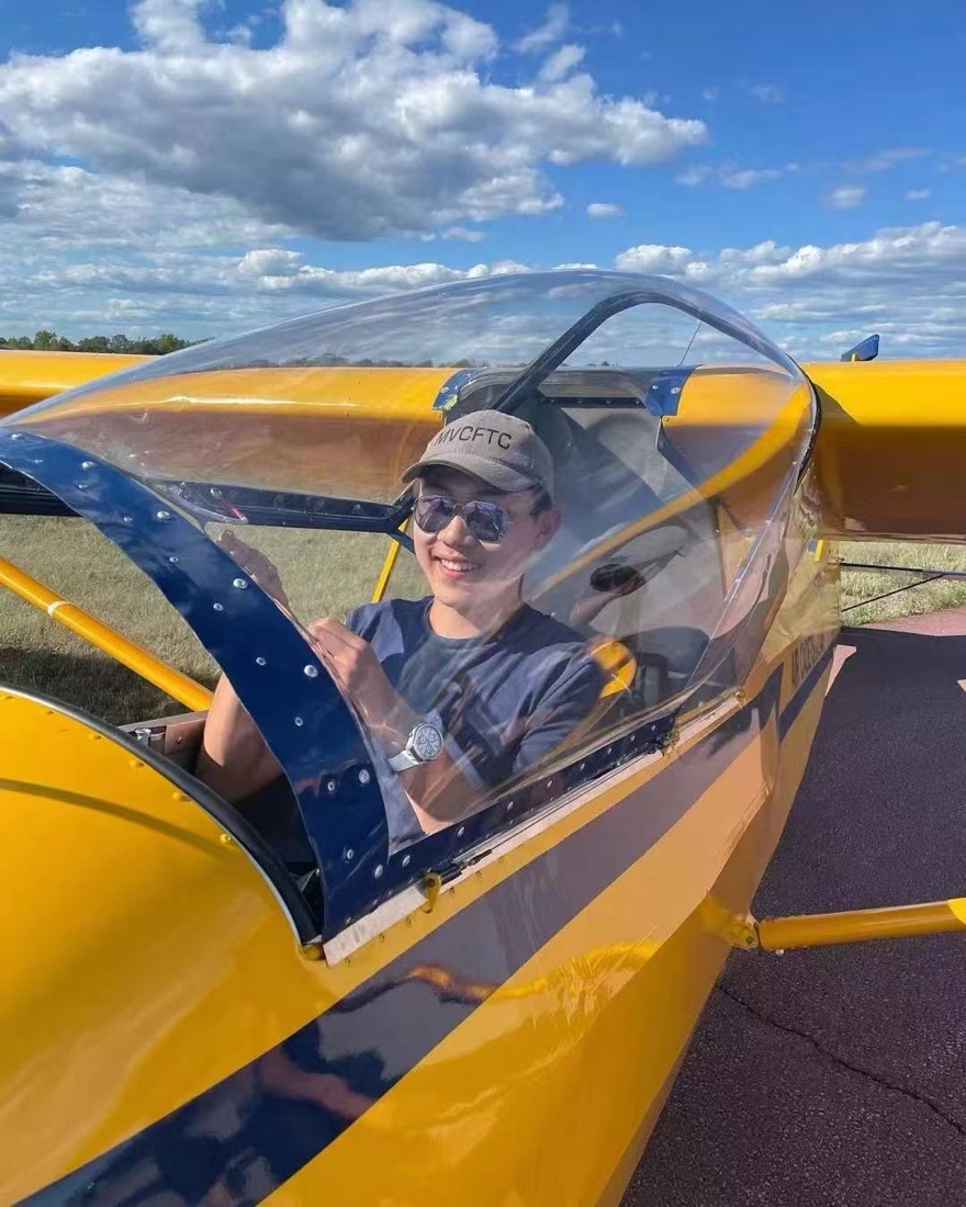 Flying a small plane